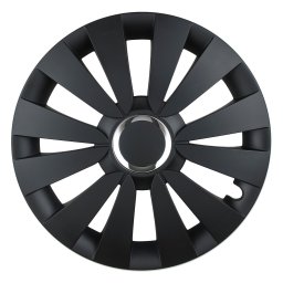 Capac roata 14 inch Leoplast SKY, negru mat, pentru janta auto