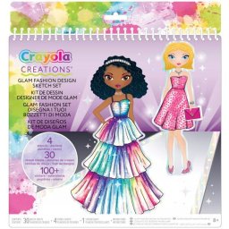 Crayola Creations: Glam set de design vestimentar cu autocolante