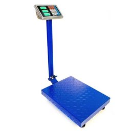 Cantar Electronic 350 kg cu Acumulator si Platforma metalica din tabla striata brat rabatabil