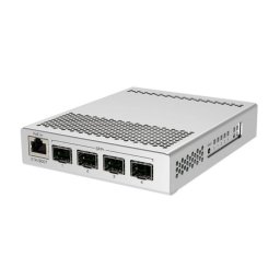 Switch Cloud Router 1 Gigabit, 4 SFP+ 10Gbps - MIKROTIK CRS305-1G-4S+IN, Silver