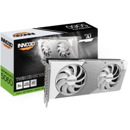 Placa video INNO3D nVidia GeForce RTX 5060 Twin X2 OC WHITE 8GB N50602-08D7X-195070W, GDDR7, 128 bit