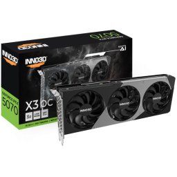 Placa video INNO3D nVidia GeForce RTX 5070 X3 OC 12 GB N50703-12D7X-195064L, GDDR7, 192 bit