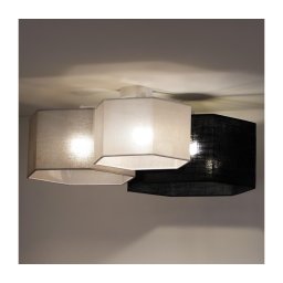 Lustră aplicată Duolla ROLLER TRIO HEX 3xE27/15W/230V negru/gri/alb