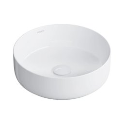 OMNIRES TULSA355BP - Lavoar pentru blat TULSA Ø 36 cm, din ceramică, alb lucios