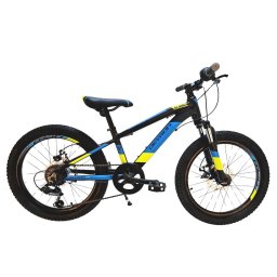 Bicicleta copii devron alaska - 20 inch, negru-albastru