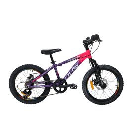 Bicicleta copii dhs terrana 2023, model 2026 - 20 inch, violet-roz