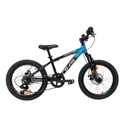 Bicicleta copii dhs terrana 2023, model 2026 - 20 inch, negru-albastru