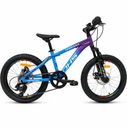Bicicleta copii dhs terrana 2023, model 2026 - 20 inch, albastru-violet