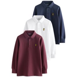 Next Tricou albastru marin / roșu vin / alb