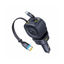 Incarcator Baseus Auto Cu Cablu USB-C PrimeTrip VR2 Max 163W 3A 1 x USB-A - 1 x USB-C Negru