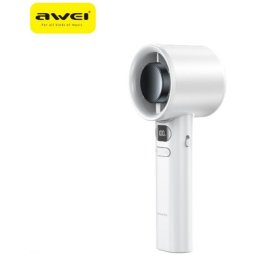 Mini Ventilatoare F36, 15W, 2200 mAh, 5 viteze, USB-C, Alb