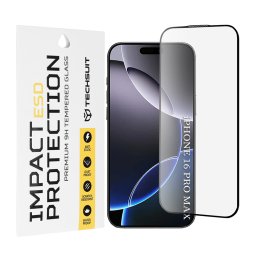 Folie sticlă securizată TECHSUIT pentru iPhone 16 Pro Max
