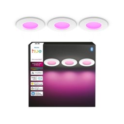 Philips - Set de 3 spoturi LED RGBW dimabile pentru baie, încastrate în tavan Hue SLIM LED/8,3W/230V IP44