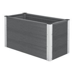 Ghiveci WPC Esens pentru gradina si terasa, 100x50x50 cm, gri