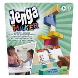 Jenga Maker joc de societate Hasbro, constructie in echipa, 8+ ani