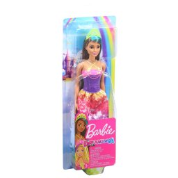 Papusa Barbie Dreamtopia Printesa cu coronita galbena, multicolora