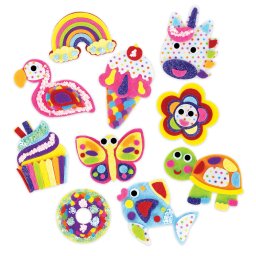 Set creativ cu petice decorative din fetru si paiete pentru copii 5+