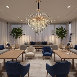 Candelabru din cristal Palermo Regalis, 12x E14, Ø80 cm, finisaj auriu