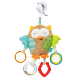 Centru de activitati pentru bebelusi Bufnita somnoroasa, 25 cm, Fehn