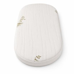 Saltea Ovala Fiber 120x60x4 cm in 2 straturi pentru cos / patut, 2 fete diferite, husa Jacquard Deluxe - ASC6427968020484