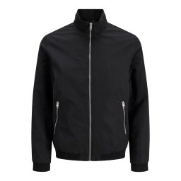 Jack & Jones Plus Jacheta bomber, barbati big sizes, JJERUSH, Negru (SELECTATI MARIMEA: 5XL)