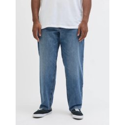 Jack & Jones Plus Blugi Mike, barbati big sizes, cu talie joasa si croiala Comfort Fit, Abastru deschis (SELECTATI MARIMEA: 52, SELECTATI LUNGIMEA: 32)
