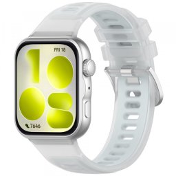 Curea Techsuit W084 pentru Huawei Watch Fit 5 Pro / Fit 5 / Fit 4 Pro / Fit 4 / Fit 3, Alba