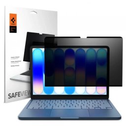 Folie Protectie Ecran Privacy Spigen Safe View Magnetic pentru Apple MacBook Neo 13inch, Plastic AFL11670