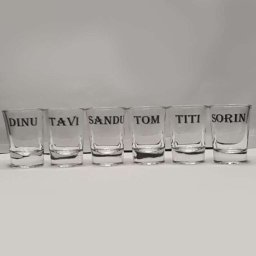 Set 6 pahare de shot, personalizate prin gravura - KLTM211003