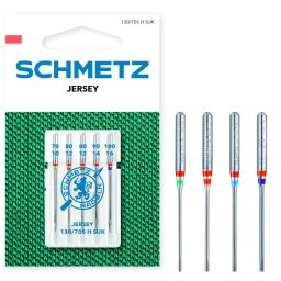 Set combinat 5 ace de cusut tricot, Jersey, finete 70-80-90-100, Schmetz 130/705 H SUK VLS