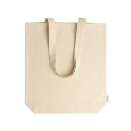 Sacose Bumbac Organic cu burduf si manere lungi, 280 g mp, 38x42+9 cm