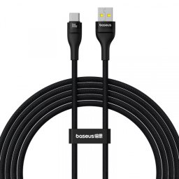 Cablu Date si Incarcare USB-A - USB-C Baseus Flash Series II, 100W, 2m, Negru P10311804111-01