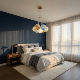 Lustra suspendata alba DEDD, 7xE27, inaltime reglabila, 40x42 cm