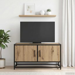 Cabinet TV 80 x 34,5 x 40 cm Stejar Artizanal Lemn prelucrat GartenMobel Dekor