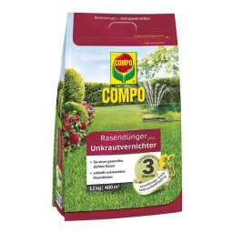 Îngrășământ cu Ierbicid Pentru Gazon Compo 12 kg (400 m²)