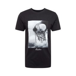 Mister Tee Tricou 'Ballin 2.0' gri închis / negru / alb