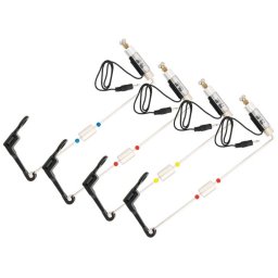 Set swingere cu contragreutate si iluminare Gonefishing®, 4 bucati, 4 culori, mufa jack, ambalare punga