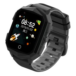 Ceas smartwatch GPS copii Wonlex KT20S, Negru