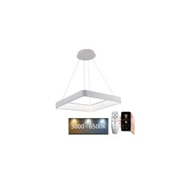 Lustră LED dimabilă pe cablu LED/55W/230V 3000-6500K alb + telecomandă