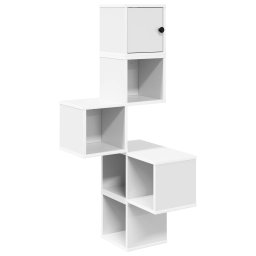 Rafters coltar de perete Alb 48 x 48 x 120 cm Lemn prelucrat GartenMobel Dekor