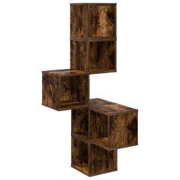 Rafters coltar de perete Stejar fumuriu 48 x 48 x 120 cm GartenMobel Dekor