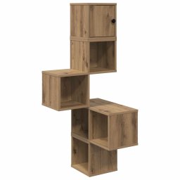 Rafters coltar de perete Stejar Artizanal 48 x 48 x 120 cm GartenMobel Dekor