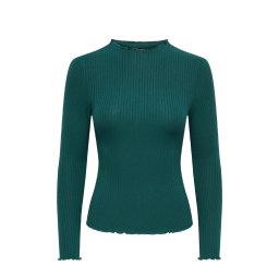 ONLY Top Onlemma L/S High Neck 15180040 19-5414 TCX june bug