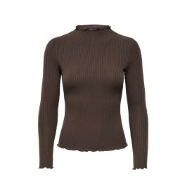 ONLY Top Onlemma L/S High Neck 15180040 19-1015 TCX bracken