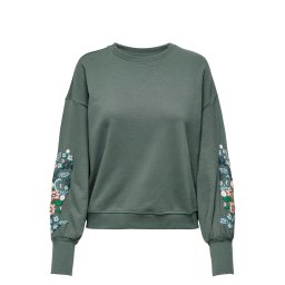 ONLY Futer Onlbrooke L/S O-Neck Flower 15216364 18-5606 TCX balsam green