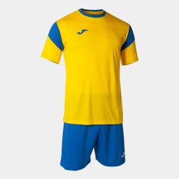 Set Fotbal JOMA Phoenix Tricou + Pantaloni Scurți - Galben/Albastru, M