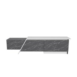Hanah Home comoda TV, PAL melaminat, 180x35x28.6 cm, grosime 18mm, gri/alb - Verificat A · Re-Bloom