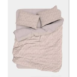 Set husa pilota + fata de perna, satin bumbac 100%, 135x200 cm + 80x80 cm, roz pudra - Verificat A · Re-Bloom