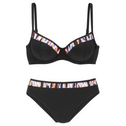 LASCANA Costum de baie două piese mai multe culori / negru
