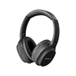 Sandberg 126-37 cască audio & cască cu microfon Căști Prin cablu & Wireless Bandă de fixare pe cap Apeluri/Muzică USB tip-C Bluetooth Negru